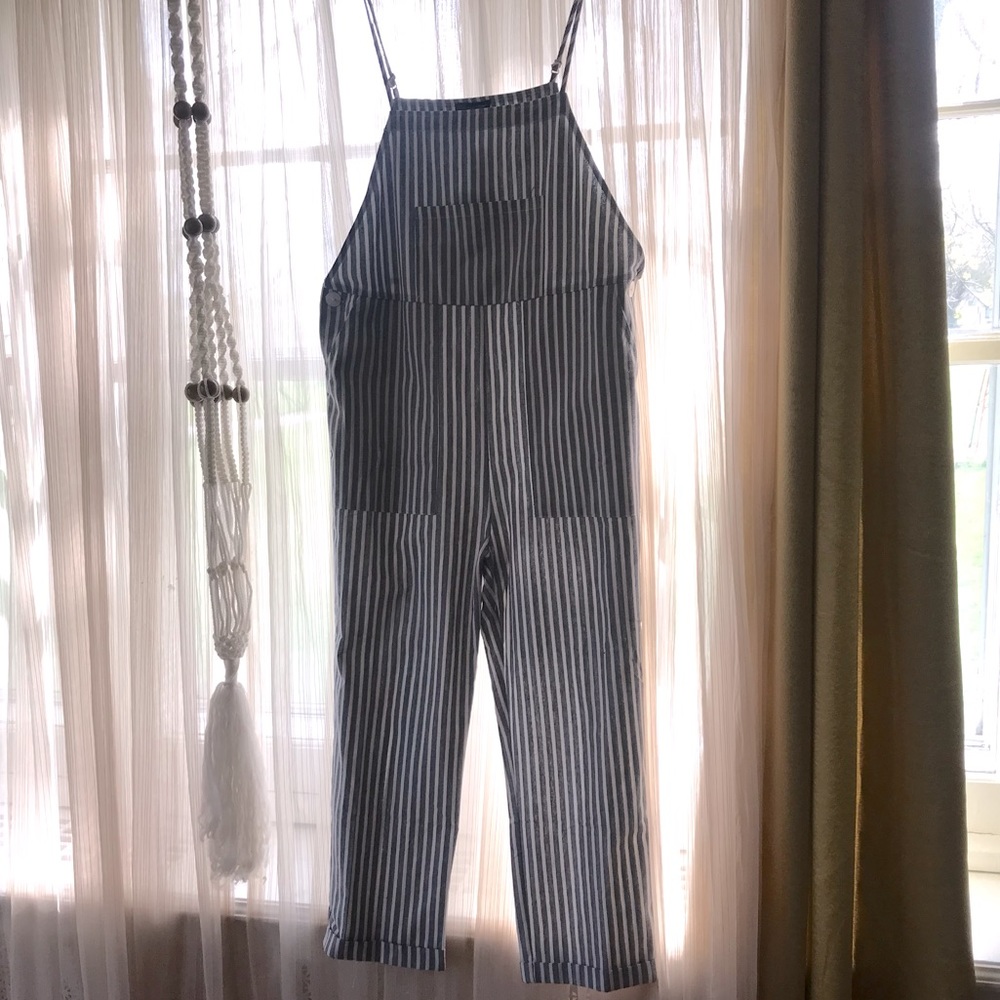 Stripe Overalls